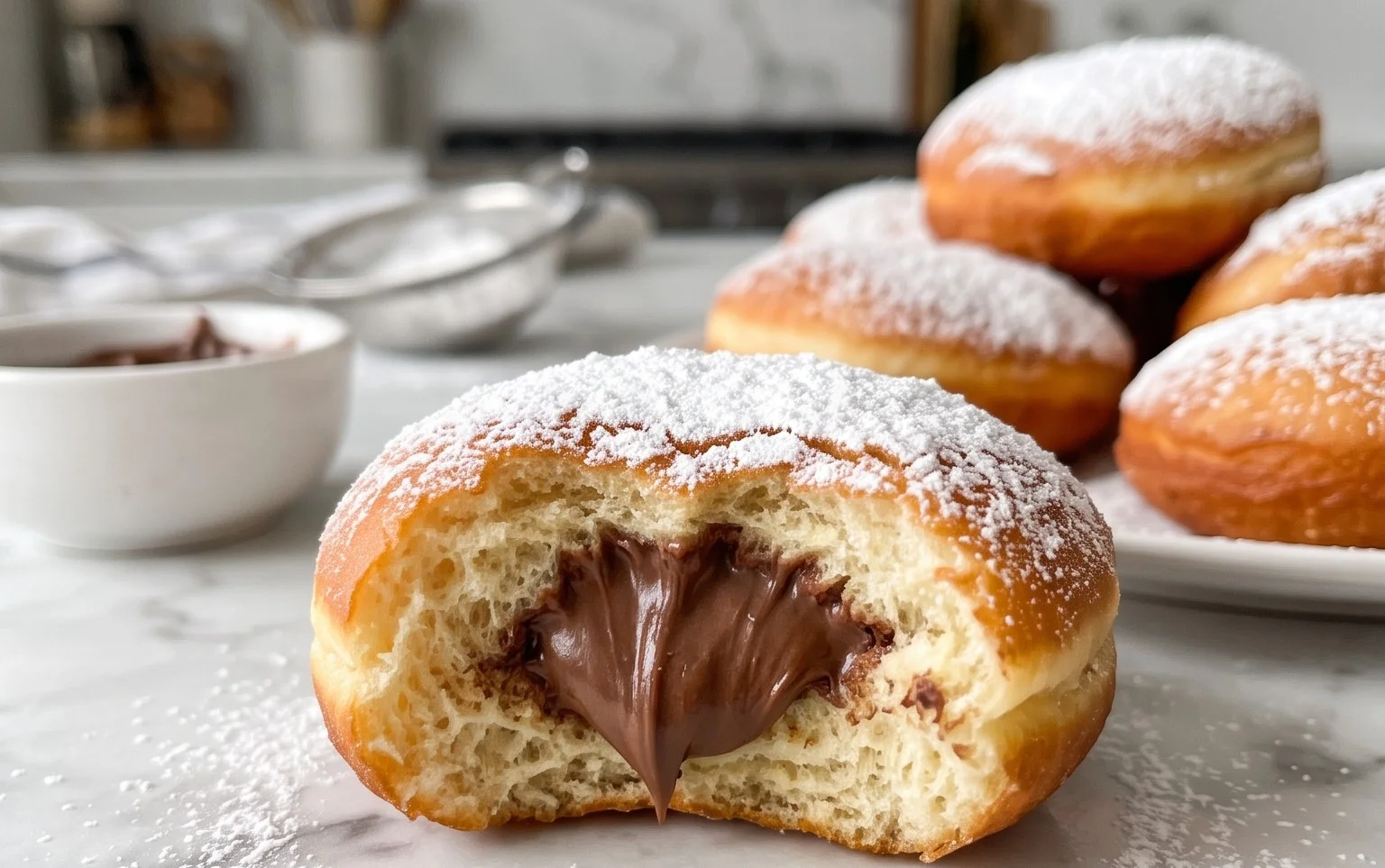 Beignets au Nutella : Cœur coulant, délice assuré
